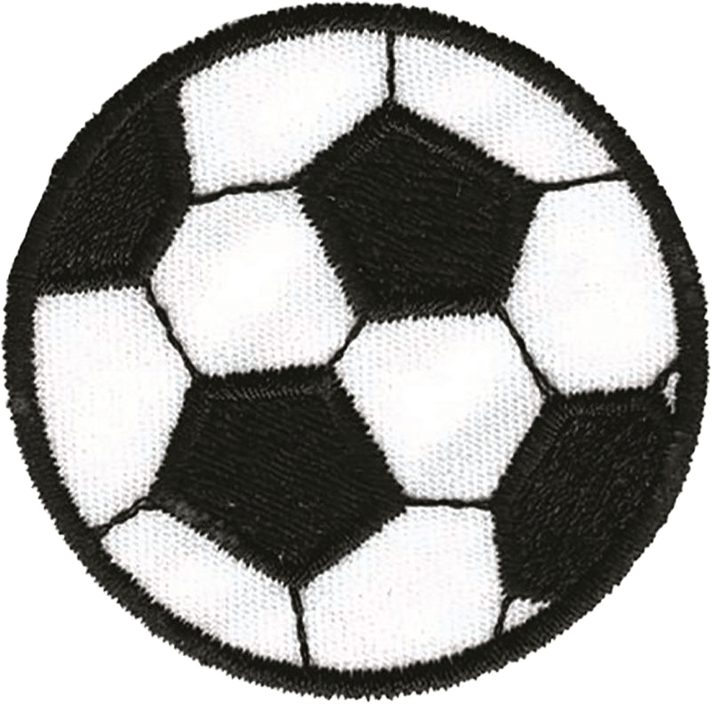 Applikation Fotboll, från Trend-Tex, i färgen Svart/Vit.
