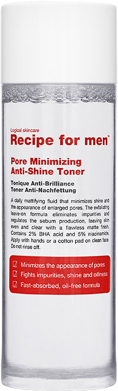Pore Minimizing Anti-Shine Toner, från Recipe For Men.