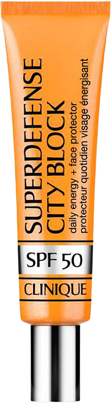 Superdefense City Block SPF 50 Daily Energy + Face Protector, från Clinique.