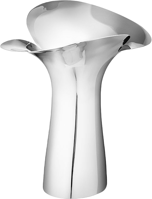 Vas Bloom Botanica, från Georg Jensen, i färgen Rostfritt Stål.