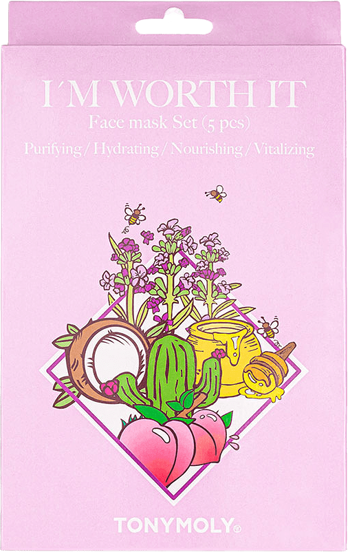 I´m Worth It Face Mask Set 5pcs, från Tony Moly.