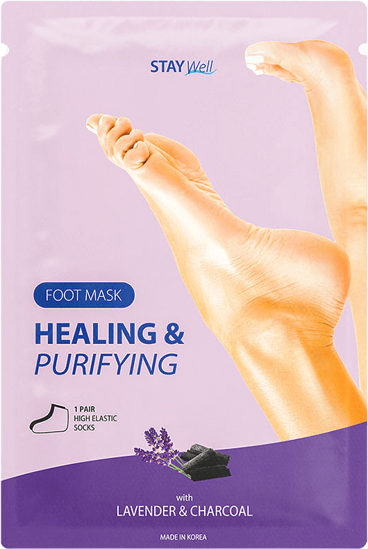 Charcoal Healing & Purifying Foot Mask, från Stay Well.
