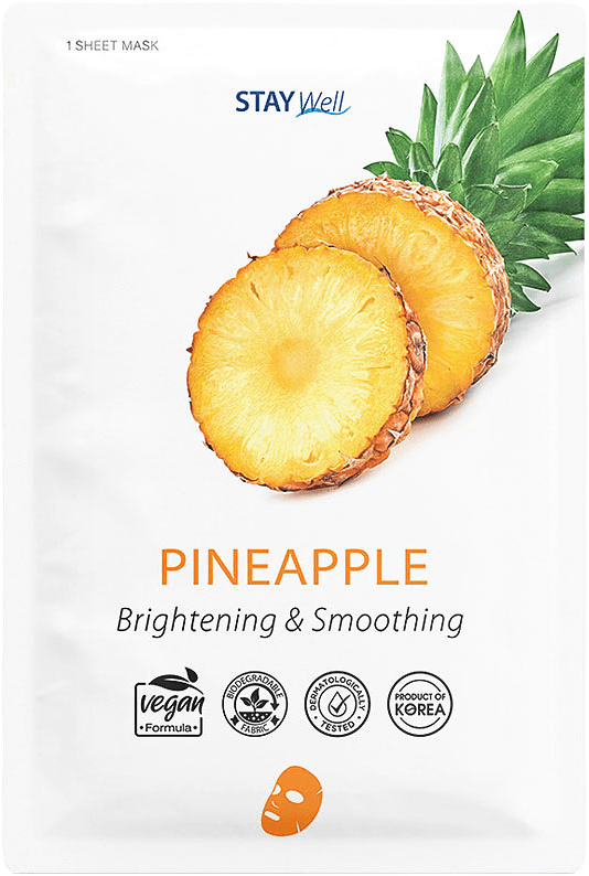 Pineapple Sheet Mask, från Stay Well.