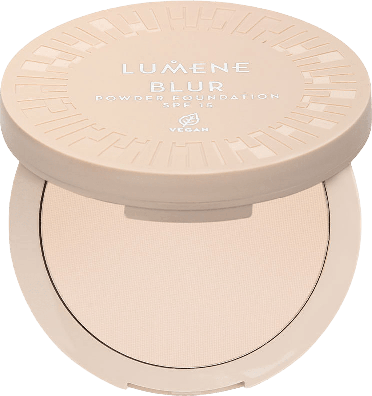 Blur Longwear Powder Foundation SPF 15, från Lumene, i färgen 2.