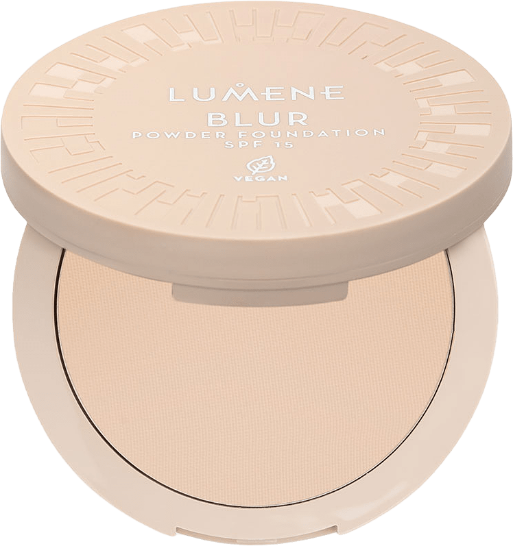 Blur Longwear Powder Foundation SPF 15, från Lumene, i färgen 3.