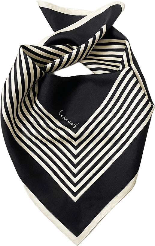 1002, från lescarf, i färgen Black & Cream.