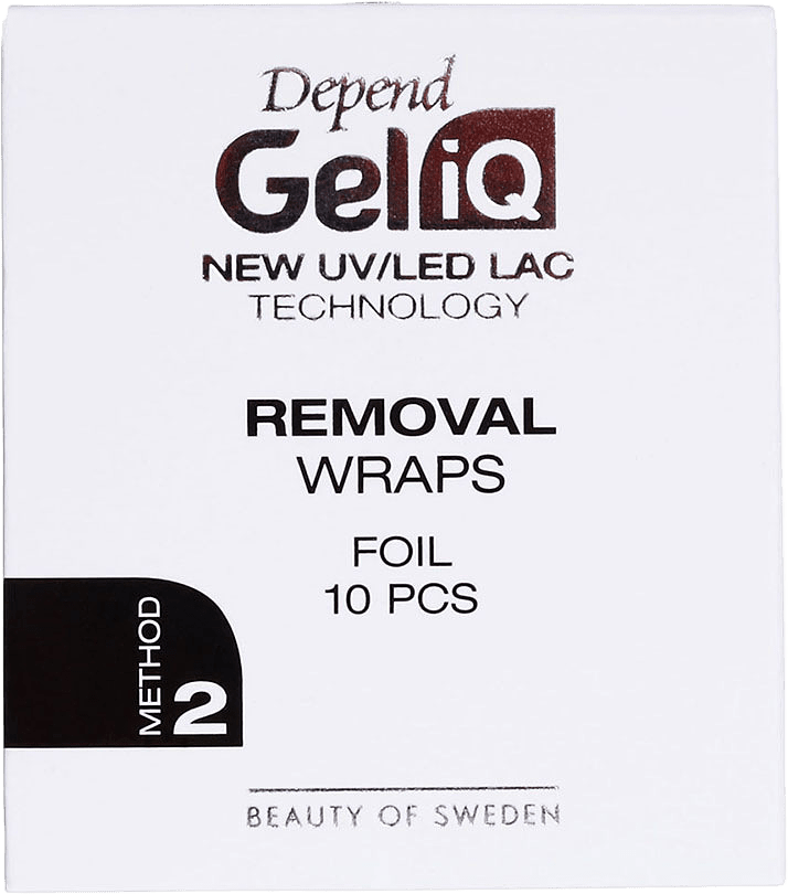 Gel iQ Removal Wraps 10 st, från Depend, i färgen Removal Wraps Foil.