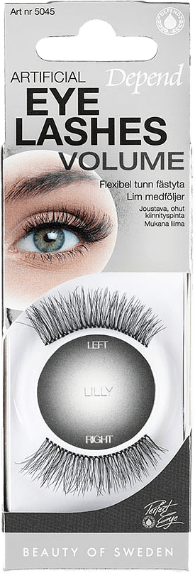 Volume Artificial Eyelashes Lilly, från Depend, i färgen Lilly.