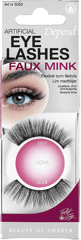 Faux Mink Artificial Eyelashes Nova, från Depend, i färgen Nova.