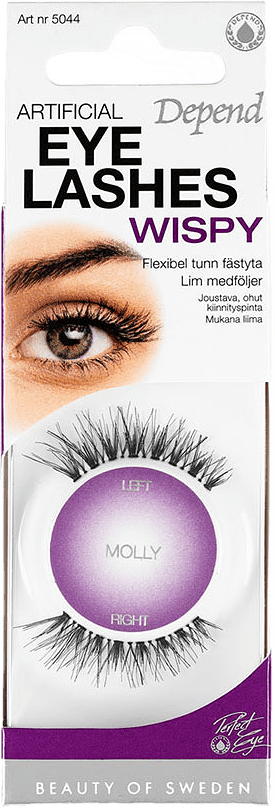 Wispy Artificial Eyelashes Molly, från Depend, i färgen Molly.
