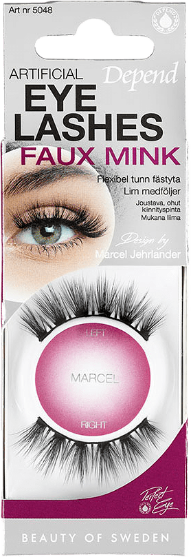 Faux Mink Artificial Eyelashes Marcel, från Depend, i färgen Marcel.