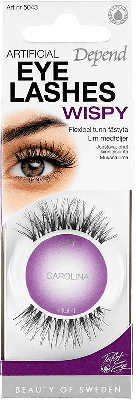 Wispy Artificial Eyelashes Carolina, från Depend, i färgen Carolina.