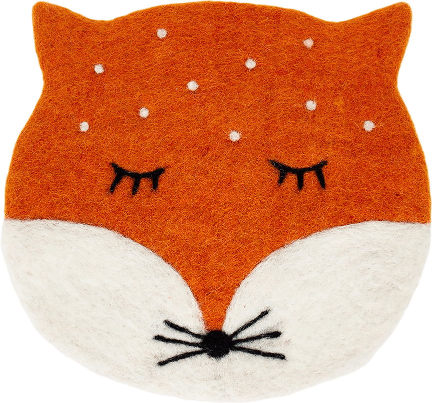 Sittdyna FOX, från A World of Craft, i färgen Orange/Vit.