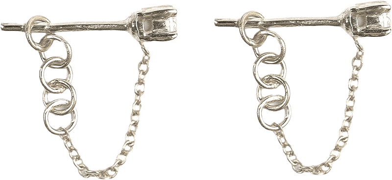 Minimalistica Solo Nova Earrings Silver, från Syster P, i färgen Silver.