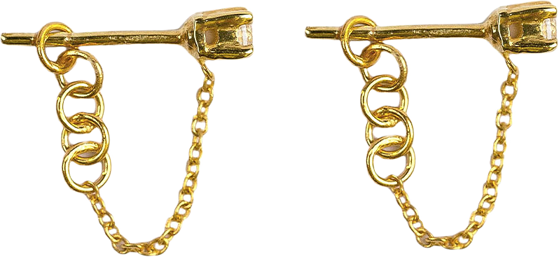 Minimalistica Solo Nova Earrings Gold, från Syster P, i färgen Gold.