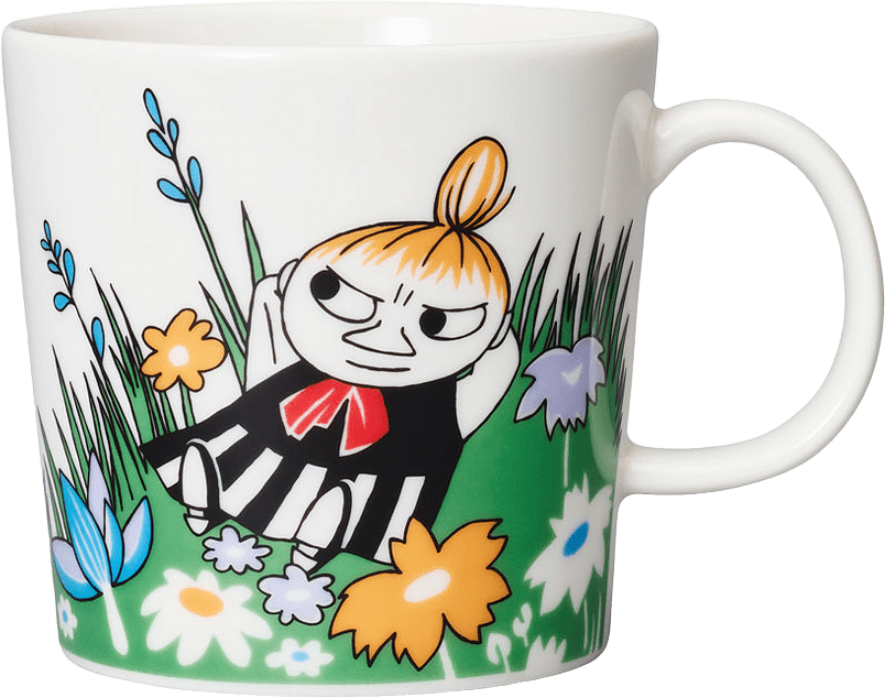 Muminmugg 30 cl Lilla My på ängen, från Arabia, i färgen Vit.