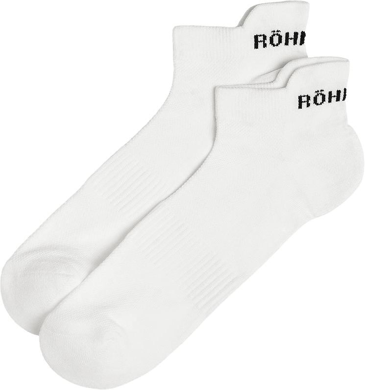 Functional Sport Socks 2-Pack, från Röhnisch, i färgen White.