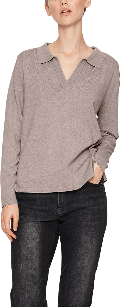 MilaSZ Polo Pullover, från Saint Tropez, i färgen Atmos Melange.