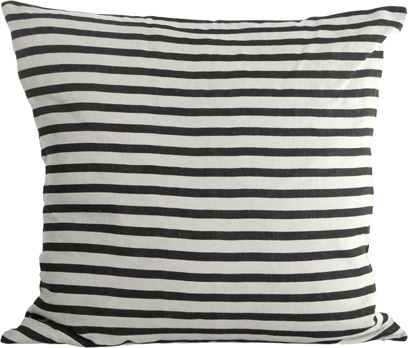 Kuddfodral Stripe, från House Doctor, i färgen Svart / Grå.
