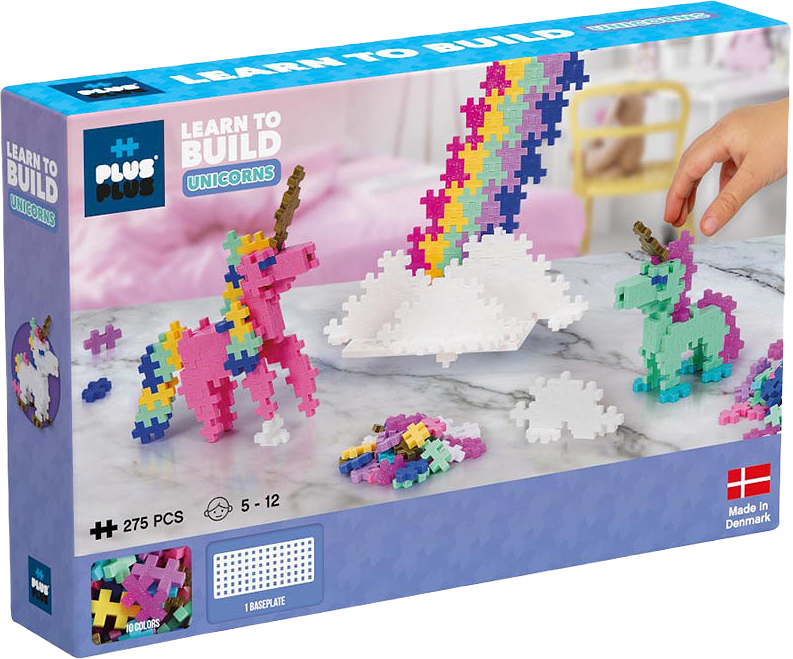 PLUS PLUS Learn to Build Unicorns 275pcs