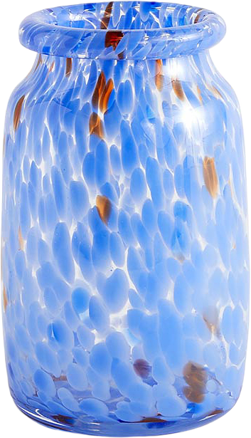 Splash Vase Roll Neck, från HAY, i färgen Blue.
