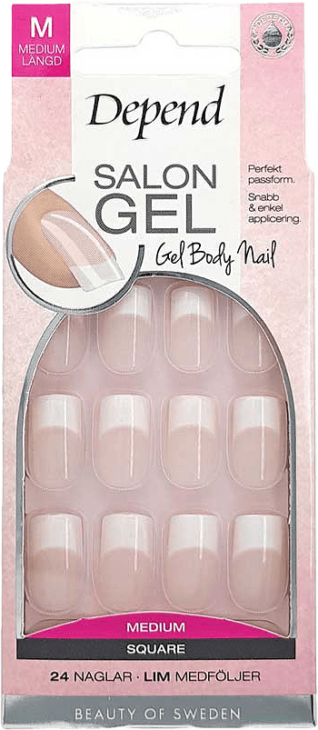 Salon Gel Nude Medium Square, från Depend.