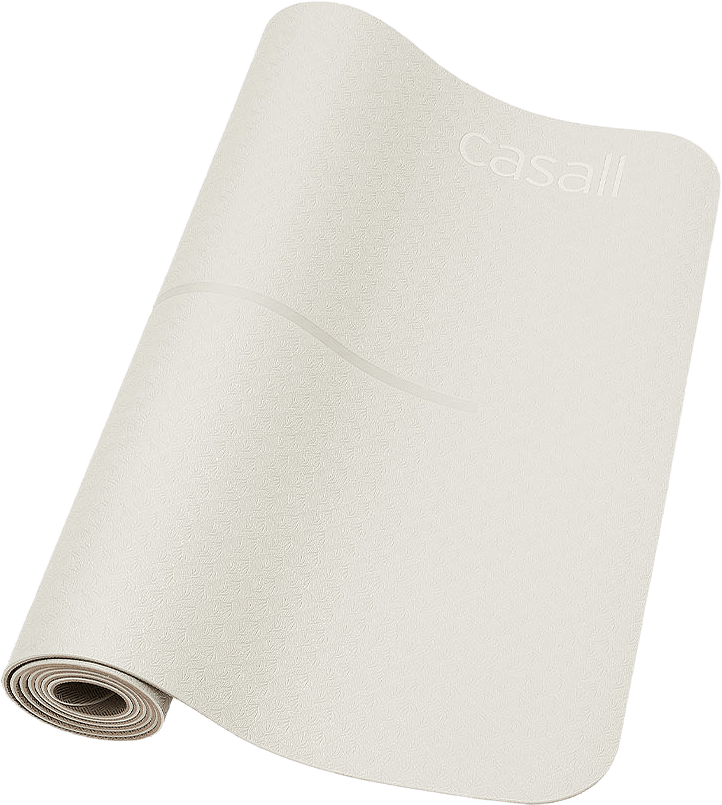 Yoga mat position 4mm, från Casall, i färgen Light Sand/Clay Brown.