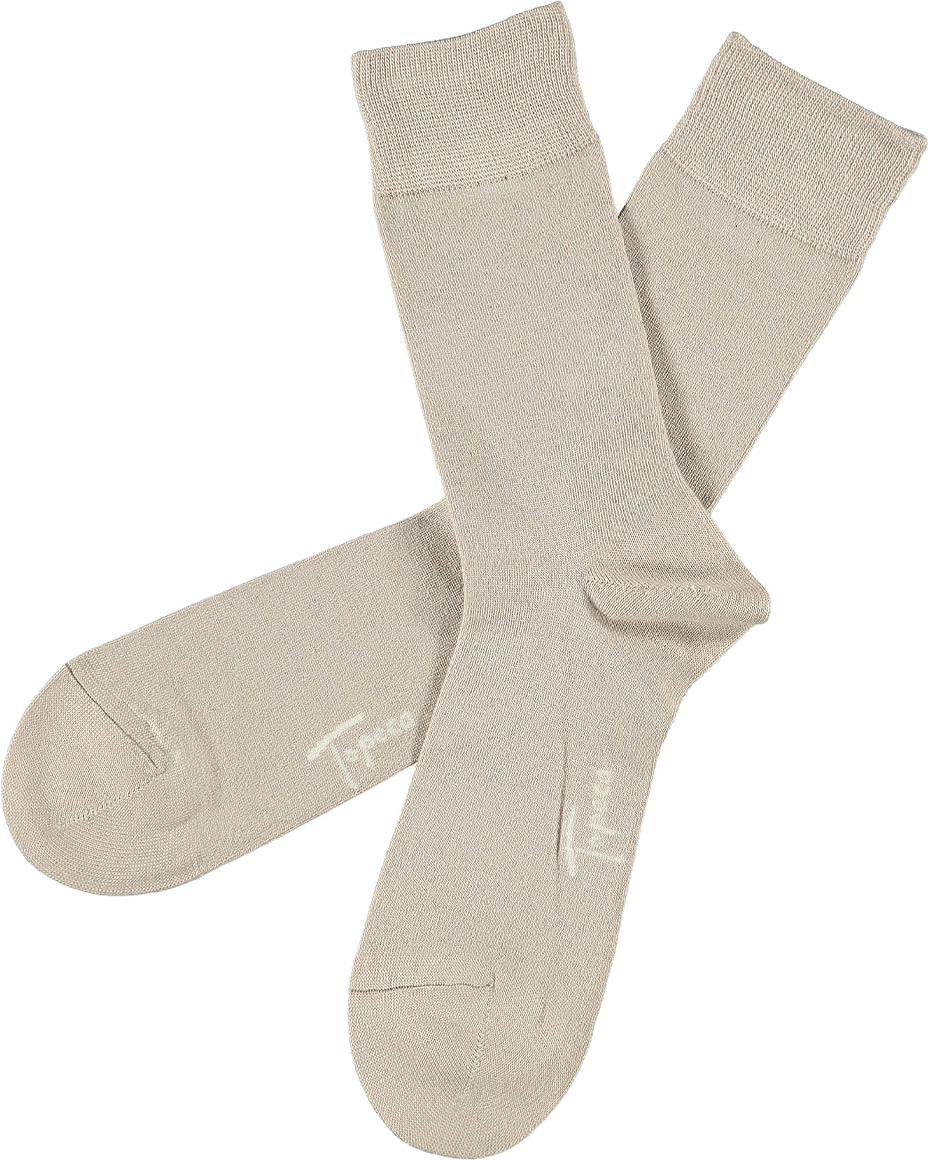 Strumpa Bambu Enfärgad, från Topeco, i färgen Sand.