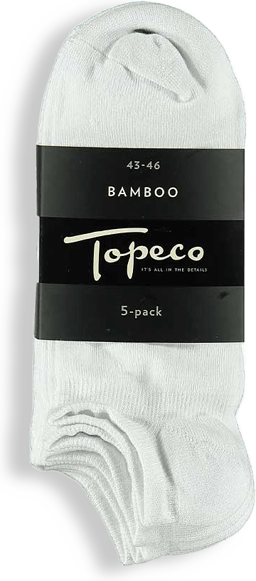 Sneakerstrumpa 5-pack Bambu