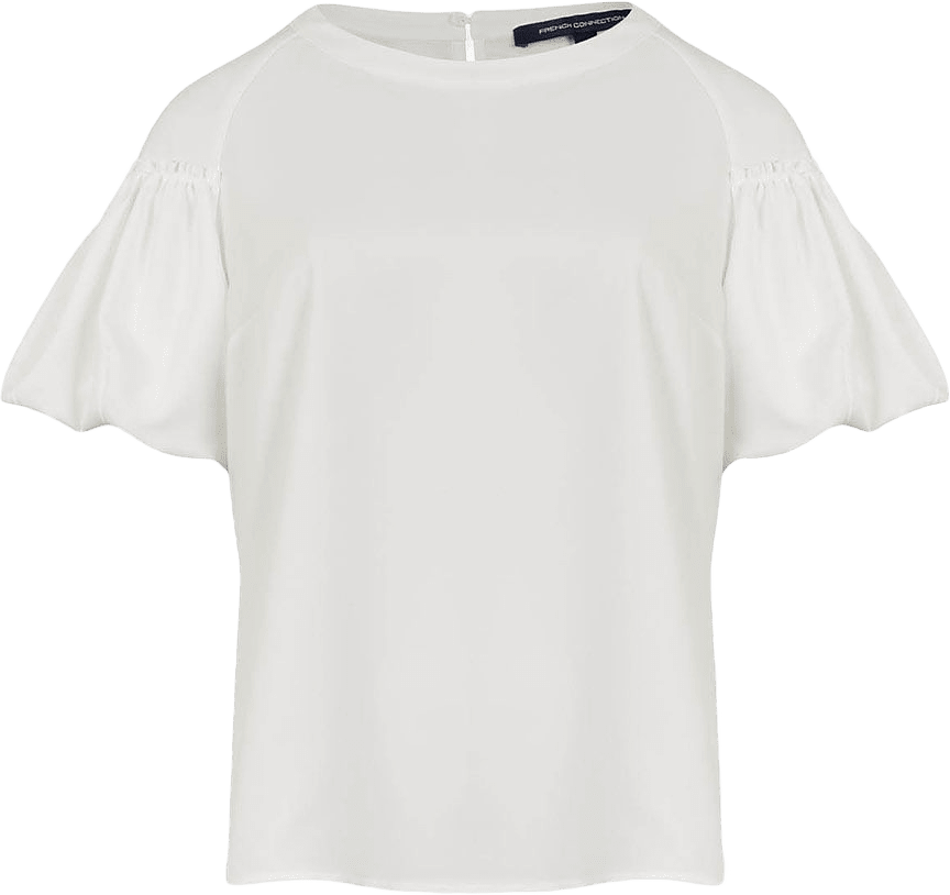 Puff sleeve blouse, från French Connection, i färgen Summer White.