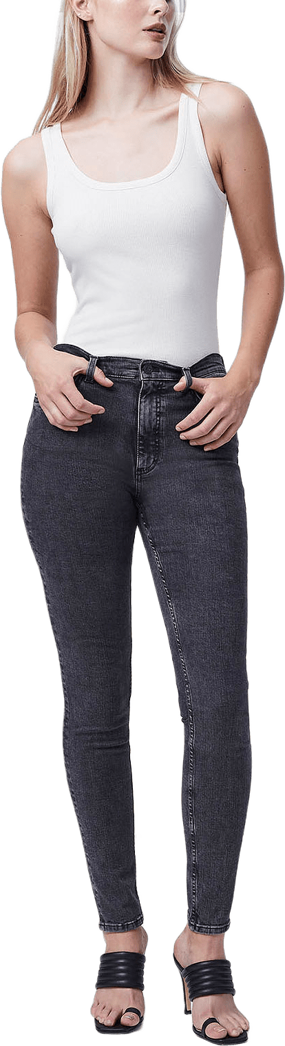 Rebound stretch denim, från French Connection, i färgen Charcoal.