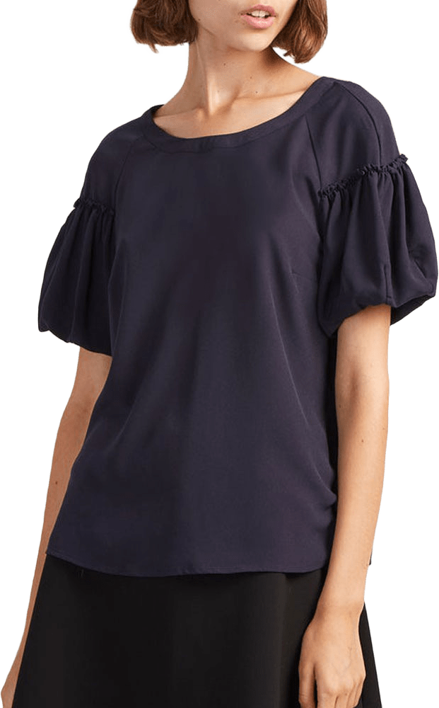 Puff sleeve blouse, från French Connection, i färgen Utility Blue.