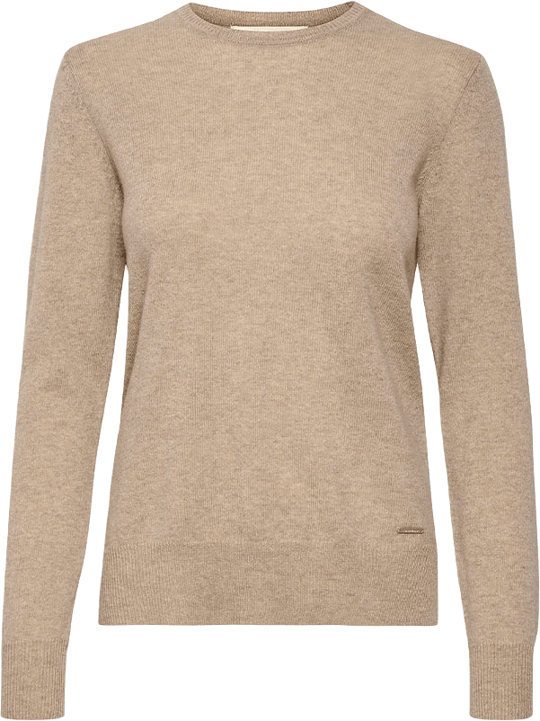 Lukka Crew-neck Pullover, från Inwear, i färgen Beige Melange.