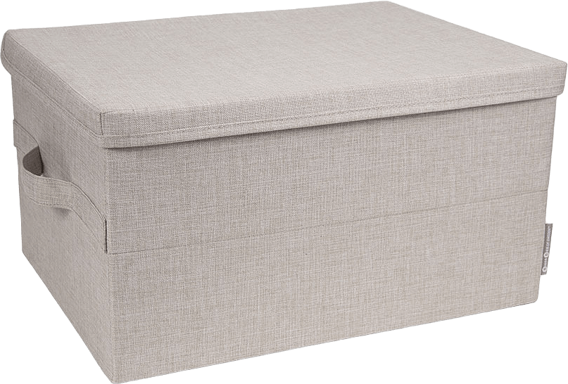 Hoppfällbar förvaringsbox, från Bigso Box of Sweden, i färgen Linen.