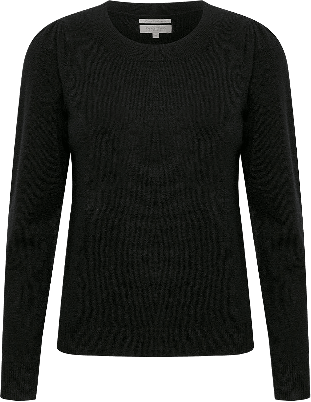 EvinaPW Pullover, från Part Two, i färgen Black.