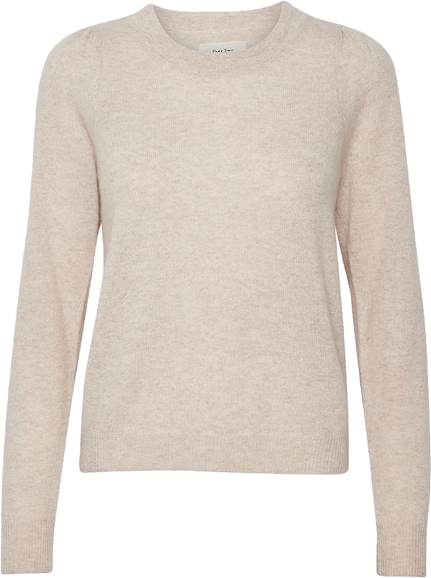 EvinaPW Pullover, från Part Two, i färgen Natural Melange.