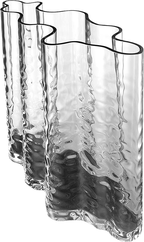 Gry Wide Vase, från Cooee, i färgen Clear.