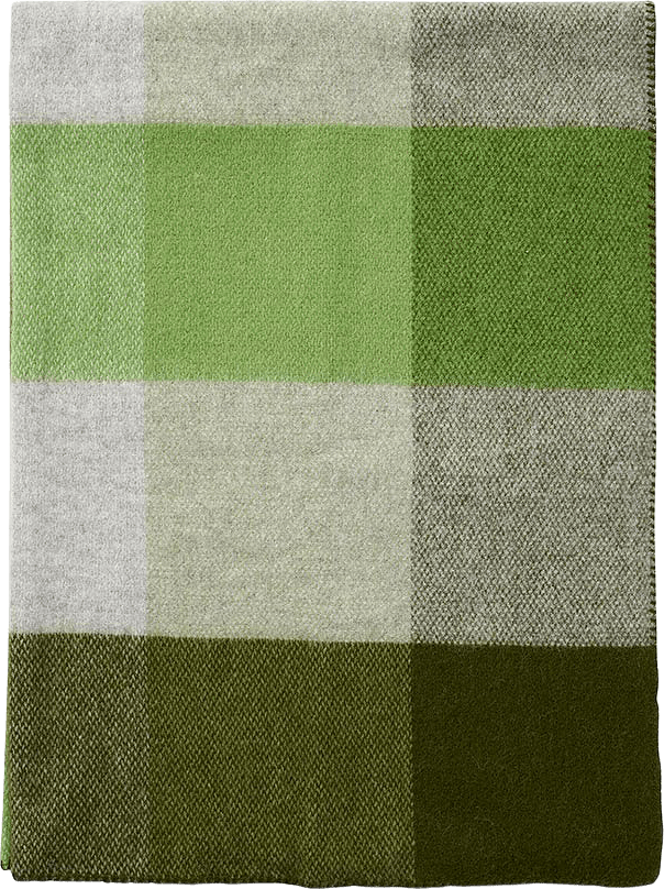 Ulpläd Block, från Klippan, i färgen Green.