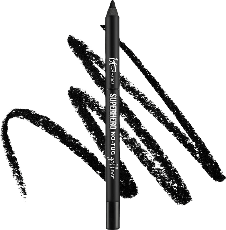 Superhero No-Tug Gel Eyeliner, från IT Cosmetics, i färgen Super Black.
