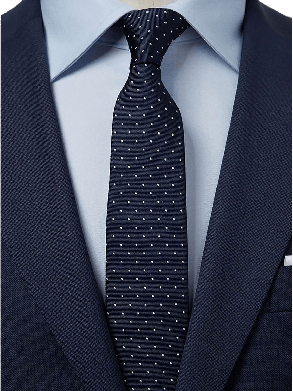 Tie Dot, från John Henric, i färgen mörkblå & vit.