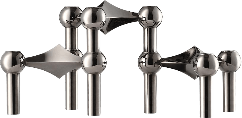 Ljushållare Stage, 3-delar, från STOFF Nagel, i färgen Black Chrome.