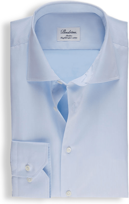 Shirt In Superior Twill Blue