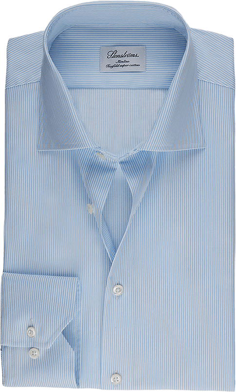 Shirt Pinstriped Light Blue, från Stenströms, i färgen Light Blue Stripe.
