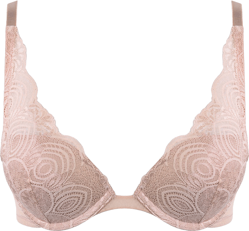 Clevage Triangle Bra Refined Glamour