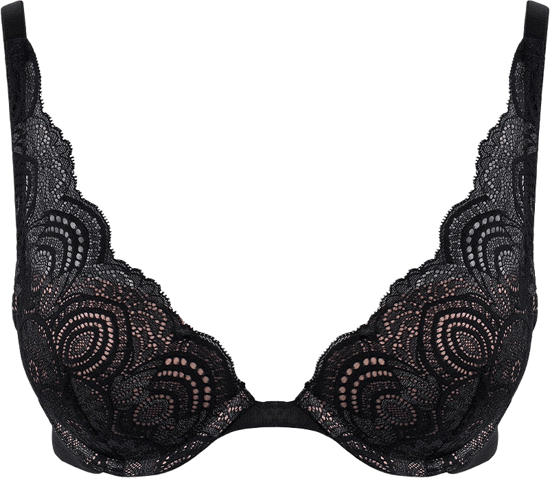 Clevage Triangle Bra Refined Glamour