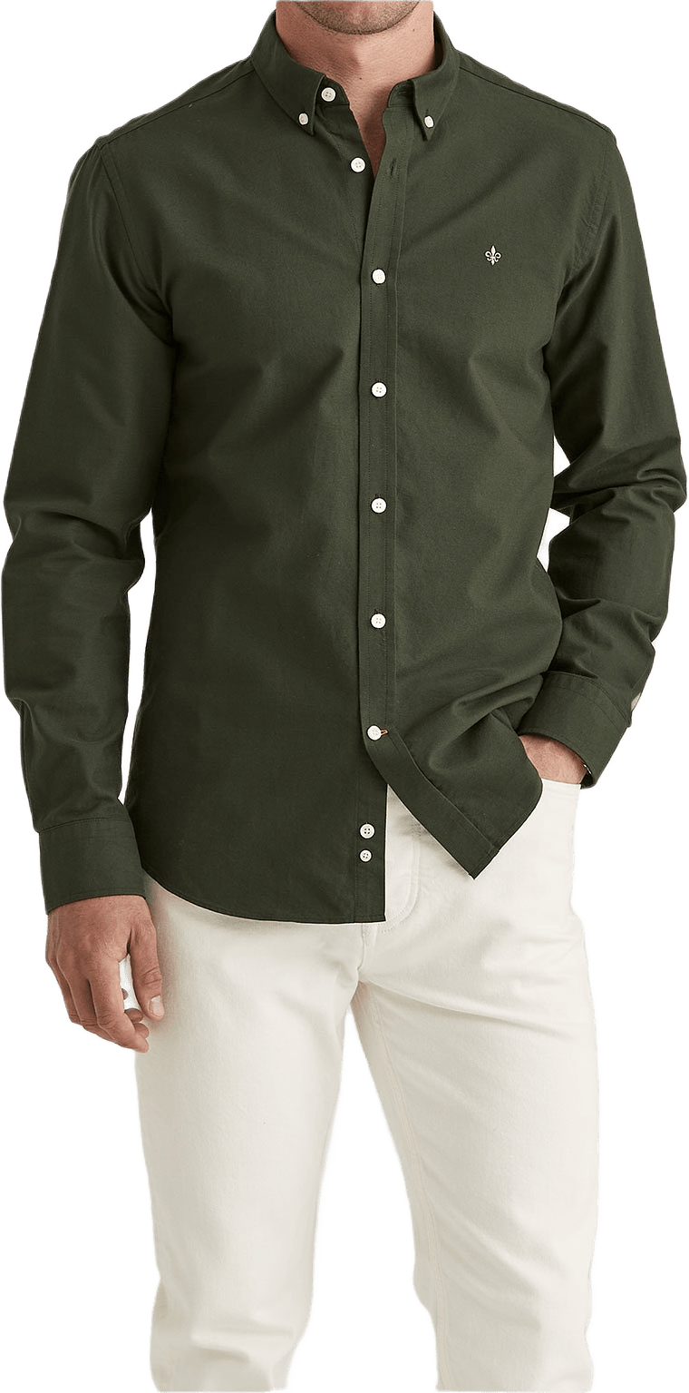 Douglas Shirt, från Morris, i färgen Olive.
