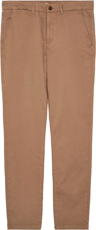 LUCA slim twill chino pants - GOTS/Vegan, från Knowledge Cotton Apparel, i färgen Tuffet.