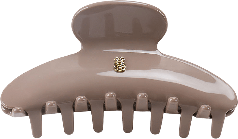 Large Hair Claw Taupe, från IA BON, i färgen Taupe.