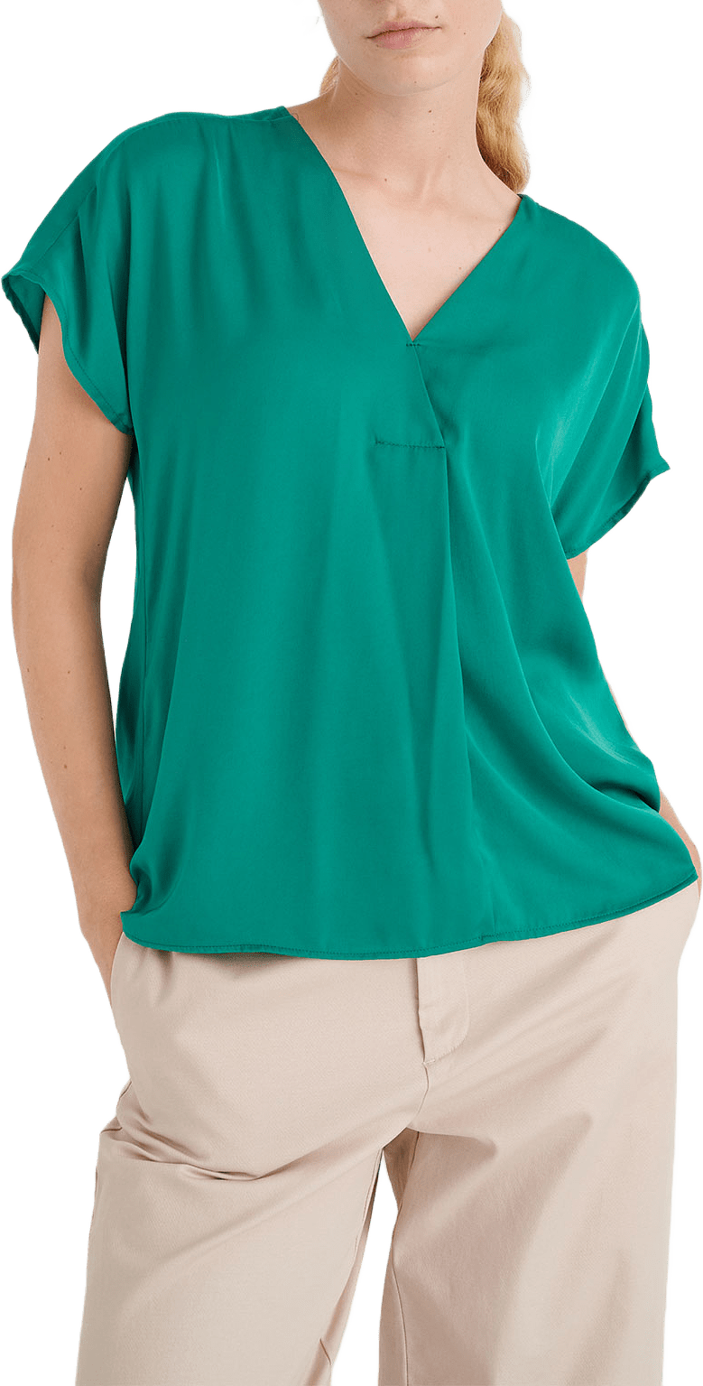 RindaIW Top, från Inwear, i färgen Ultramarine Green.