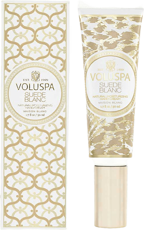 Hand Cream Suede Blanc, från Voluspa.